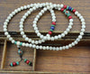 Mala Beads Default Lotus Seed With Lapis and Vintage Beads Mala ml136