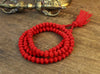 Mala Beads Default Red Wool 108 Bead Mala ML473
