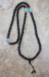 Mala Beads Default Rosewood with Turquoise and Coral Mala ml089