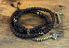 Mala Beads Default Tiger Tooth Dzi and Rudraksha Tibetan Mala ml135
