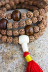 Mala Beads Divine Treasure Bodhi Seed and Rudraksha Mala ML502