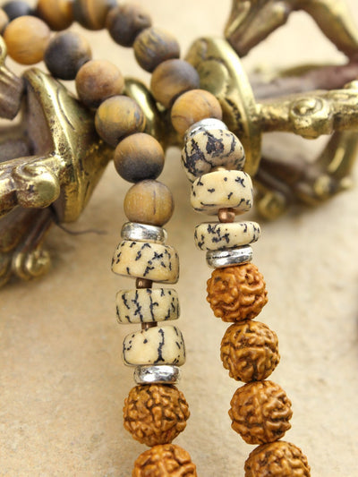 Mala Beads Dynamic Energy Mala with Traditional Tibetan Pendant ML567