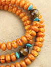 Mala Beads Faux Amber Healing and Protection Mala ML563