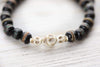 Mala Beads Inlaid Bone Impermanence Mala & Bracelet Set
