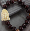 Mala Beads,Jewelry,New Items Default Hand Carved Bone Buddha Bracelet wm187