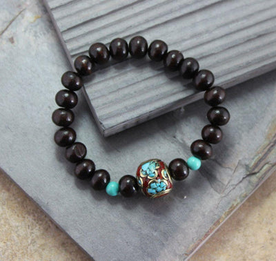 Mala Beads,Jewelry,New Items Default Stunning Vintage Bead Tibetan Mala Bracelet wm185