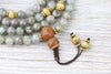 Mala Beads Labradorite Bodhi Mala & Bracelet Set