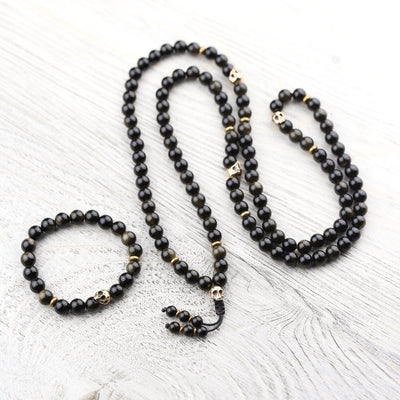 Mala Beads Manifest Intentions Mala & Bracelet Set