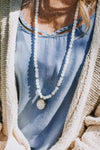 Mala Beads Mother of Pearl & Selenite Mala ML835