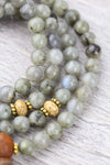Mala Beads Mystical Labradorite Mala ML676