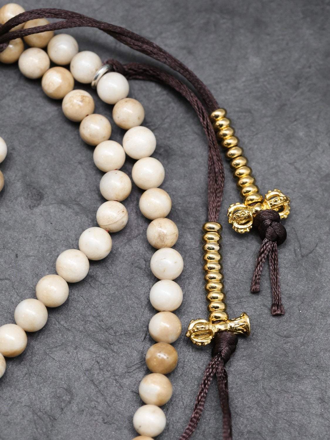 Naga Shell Mala with Tibetan Counters - DharmaShop