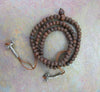 Mala Beads,New Items,Mala of the Day,Tibetan Style Default One of a Kind Old Rudraksha Mala ml084