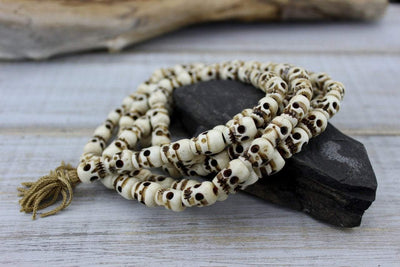 Mala Beads,New Items,Skulls,Men's Jewelry Default Large Bone Skull Mala ml240