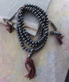 Mala Beads,New Items,Tibetan Style Default Dark Bone 108 Bead Mala With Counters ml127
