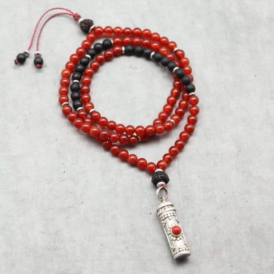Mala Beads Positivity and Strength Tibetan Gau Mala ML645