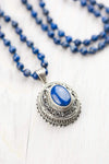 Mala Beads Powerful Lapis Mala with Tibetan Locket ML823