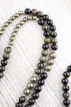 Mala Beads Protective Obsidian and Tibetan Pendant Mala Set