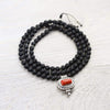 Mala Beads Protective Onyx Tibetan Gau Mala ML811