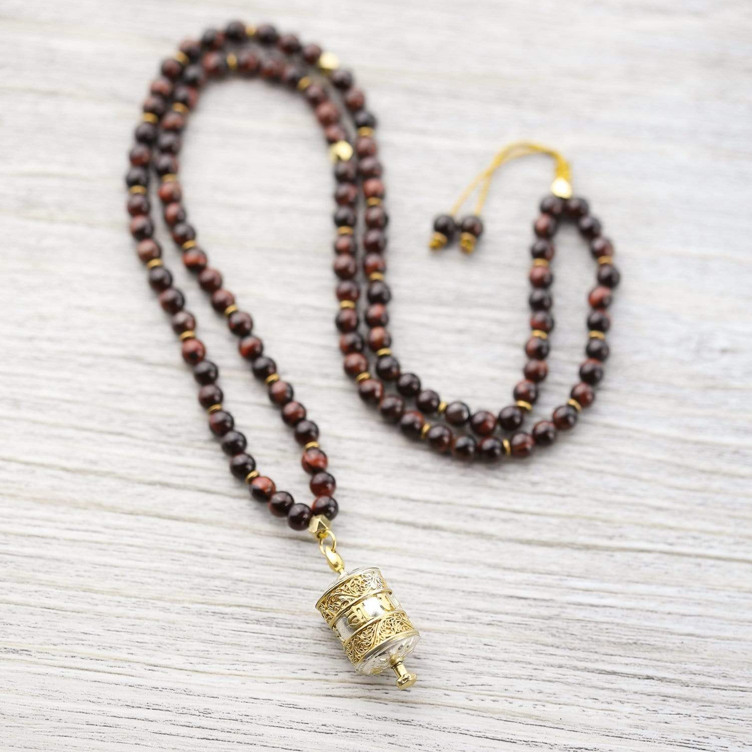 Spinning Prayer Wheel Mala