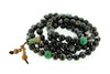Mala Beads,Tibetan Style Default Astonishing Striped Agate and Jade Tibetan Mala ml138