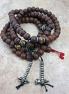 Mala Beads,Tibetan Style Default Bodhi Seed Tiger Eye Mala ml086