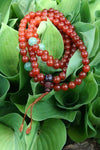 Mala Beads,Tibetan Style Default Carnelian and Aventurine Mala ml014