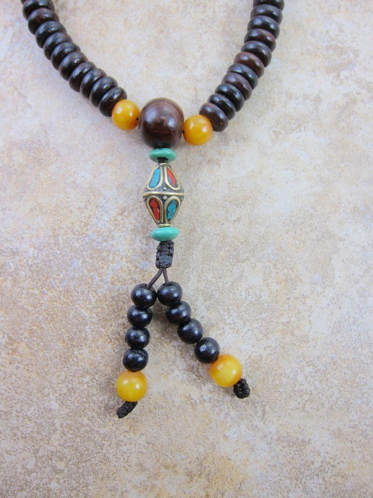 Mala Beads,Tibetan Style Default Tibetan Vintage 108 Bead Mala ml081