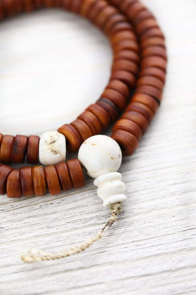 Mala Beads Traditional Bone Monk's Mala ML788