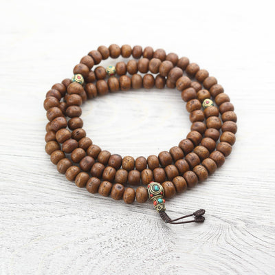 Mala Beads Traditional Tibetan Bodhi Mala & Bracelet Set