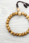 Mala Beads Traditional Tibetan Bone Wrist Mala