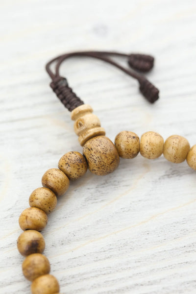 Mala Beads Traditional Tibetan Bone Wrist Mala