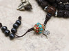 Mala Beads Traditional Tibetan Rudraksha Mala ML655A