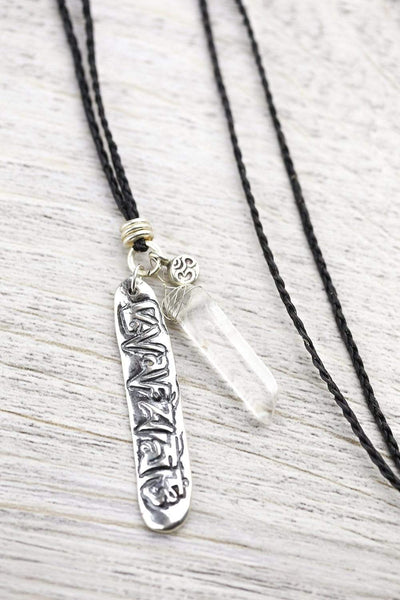 Om Energy Crystal Necklace