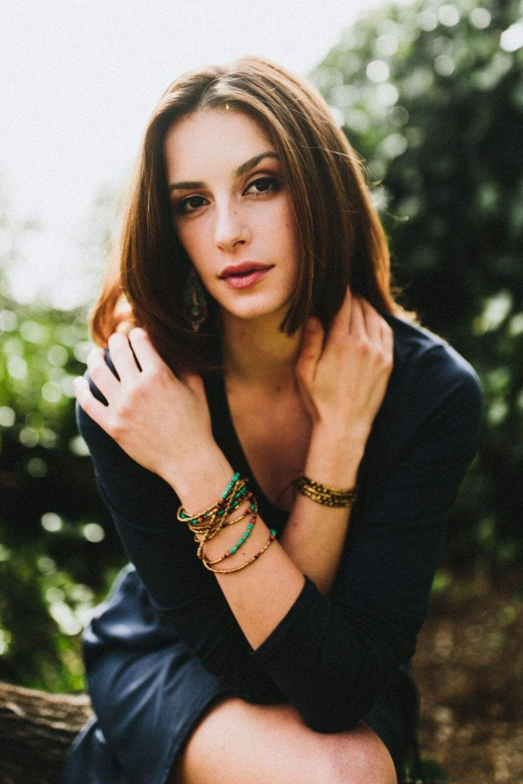 Necklaces Colorful Turquoise and Gold Wrap Necklace JN711