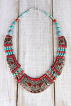 Necklaces Coral and Turquoise Harmony Necklace JN658