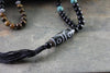Necklaces Default 3 Eye Dzi Beads Necklace with Tiger Eye and Turquoise jn285