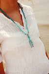 Necklaces Default Amazing Summer Necklace from Bali In Blue and Silver jn260