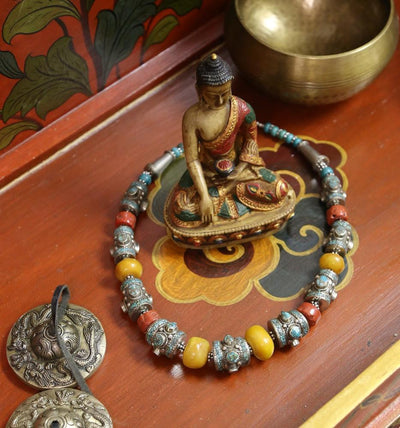 Necklaces Default An Extraordinary Tibetan Coral Necklace jn068
