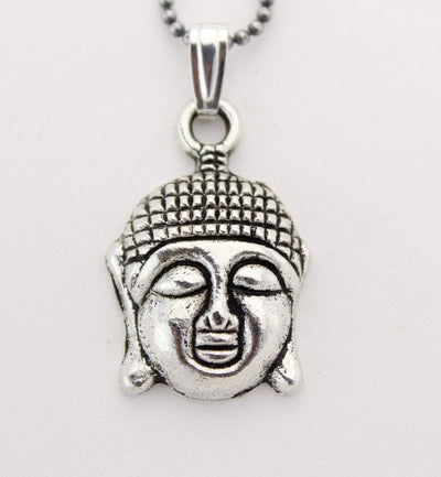 Necklaces Default Buddha Head Pendant Necklace jn374