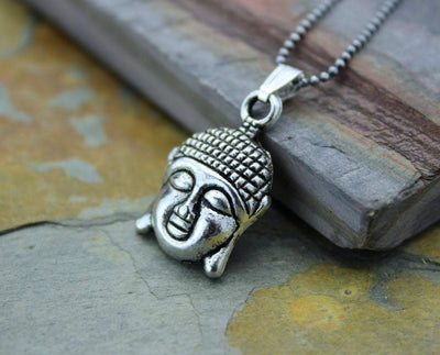 Necklaces Default Buddha Head Pendant Necklace jn374