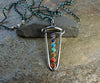 Necklaces Default Chakra Necklace With Turquoise jn391