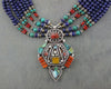 Necklaces Default Coral and Turquoise Tibetan Necklace ttneck7
