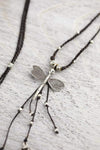 Elegant Dragonfly Thai Silver Necklace