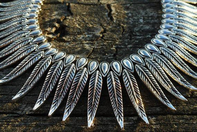 Necklaces Default Exotic Tribal Feather Necklace jn609