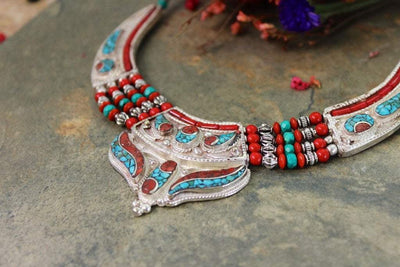 Necklaces Default Handmade One of a Kind Tibetan Necklace jn303