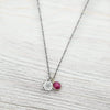 Necklaces Default Ruby Sacred Geometry Heart Chakra Necklace jn569