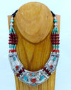 Necklaces Default Stunning Tibetan Turquoise and Carnelian Necklace jn118