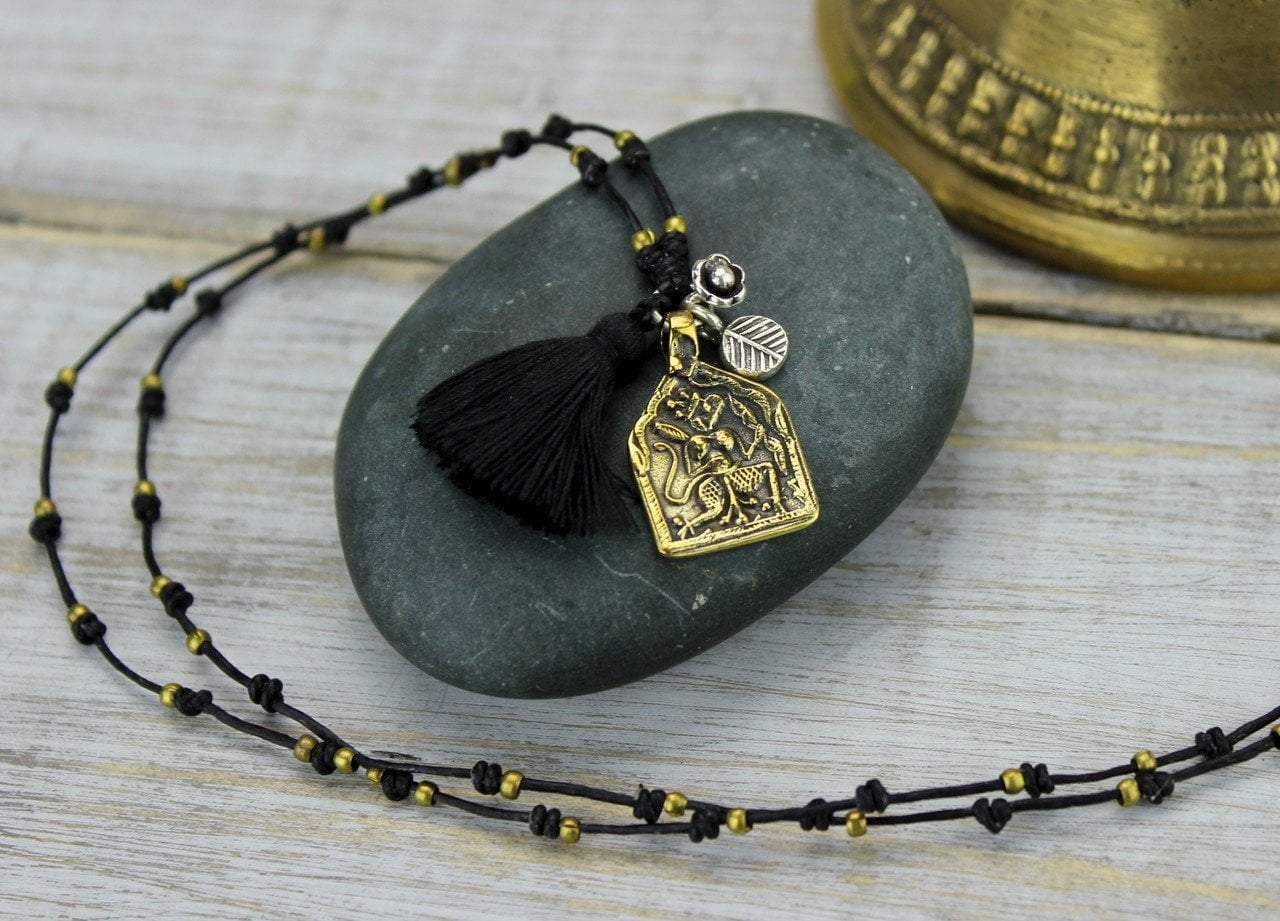 Necklaces Default Thai Deity Tassel Necklace jn395