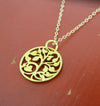 Necklaces Default Tibetan Gold Tree of Life Necklace jn255