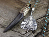 Necklaces Default Tibetan Horn and Buddha Necklace jn389